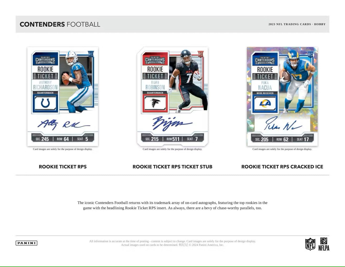 2023 Panini Contenders Football Hobby Box - Columbia Hobby - Sports Card Boxes - Toploaders - Card Savers