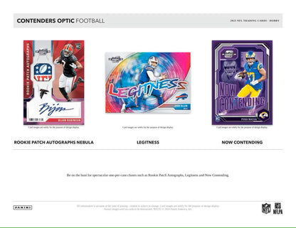 2023 Panini Contenders Optic Football Hobby Box - Columbia Hobby - Sports Card Boxes - Toploaders - Card Savers