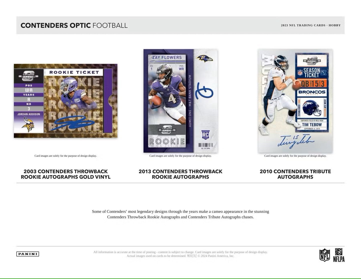 2023 Panini Contenders Optic Football Hobby Box - Columbia Hobby - Sports Card Boxes - Toploaders - Card Savers