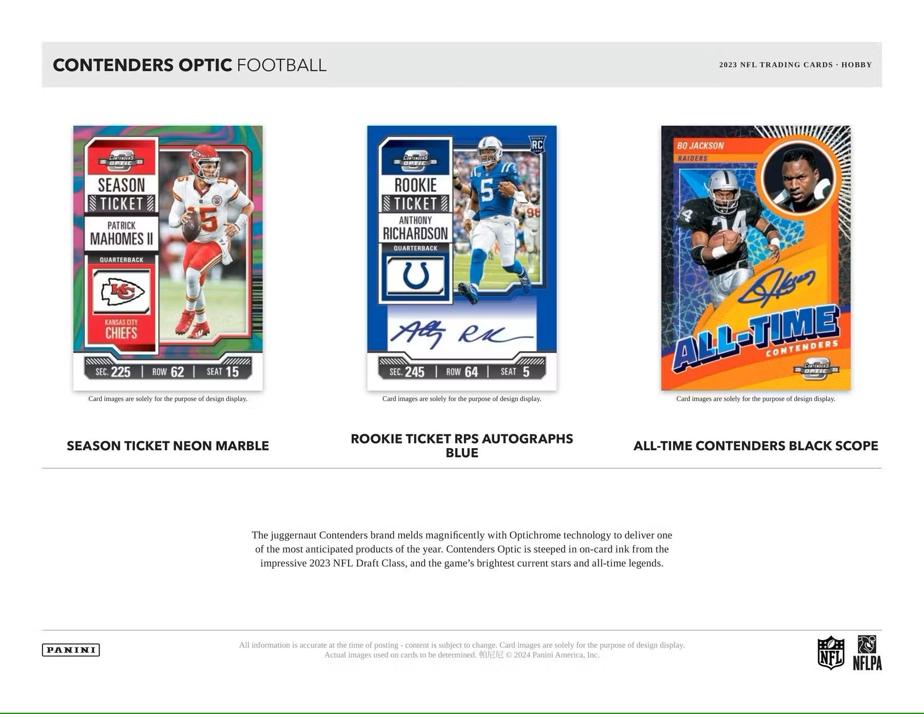 2023 Panini Contenders Optic Football Hobby Box - Columbia Hobby - Sports Card Boxes - Toploaders - Card Savers