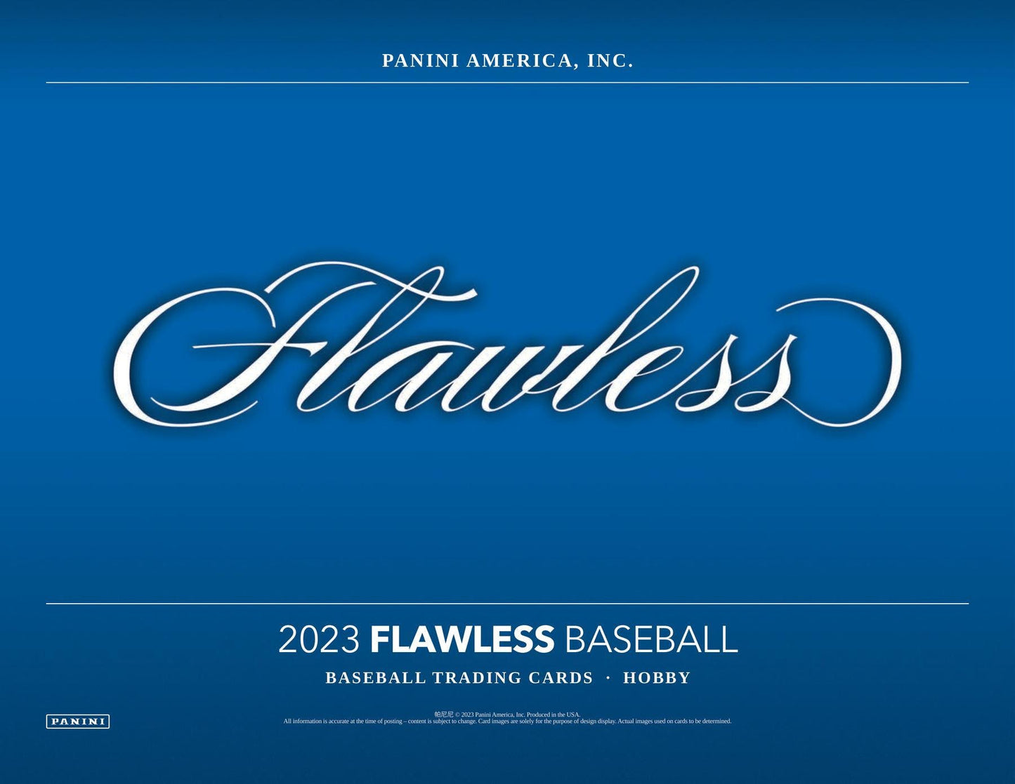 2023 Panini Flawless Baseball Hobby 2 - Box Case - Columbia Hobby - Sports Card Boxes - Toploaders - Card Savers
