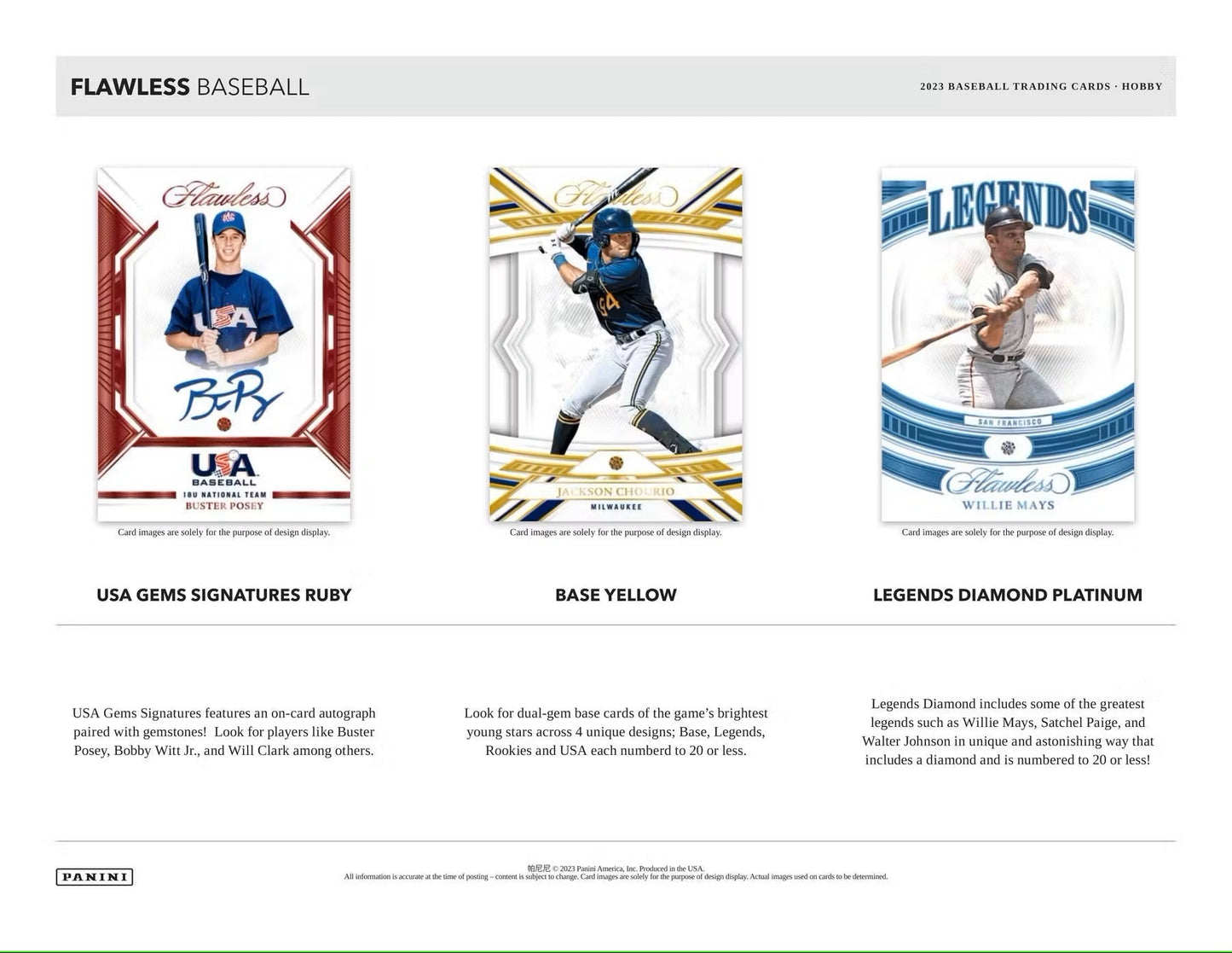 2023 Panini Flawless Baseball Hobby Box - Columbia Hobby - Sports Card Boxes - Toploaders - Card Savers