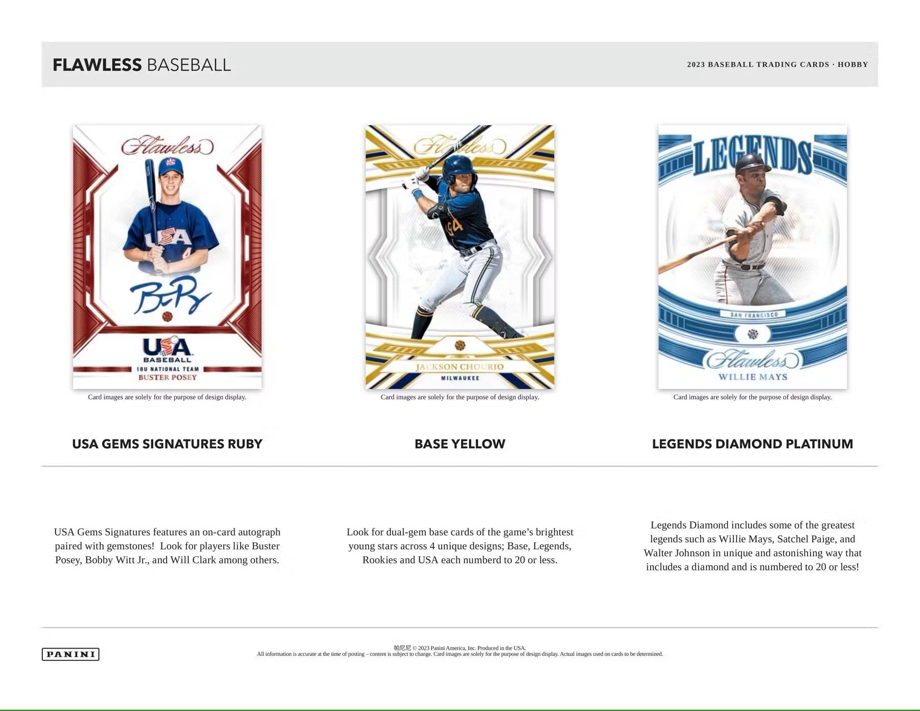2023 Panini Flawless Baseball Hobby Box - Columbia Hobby - Sports Card Boxes - Toploaders - Card Savers