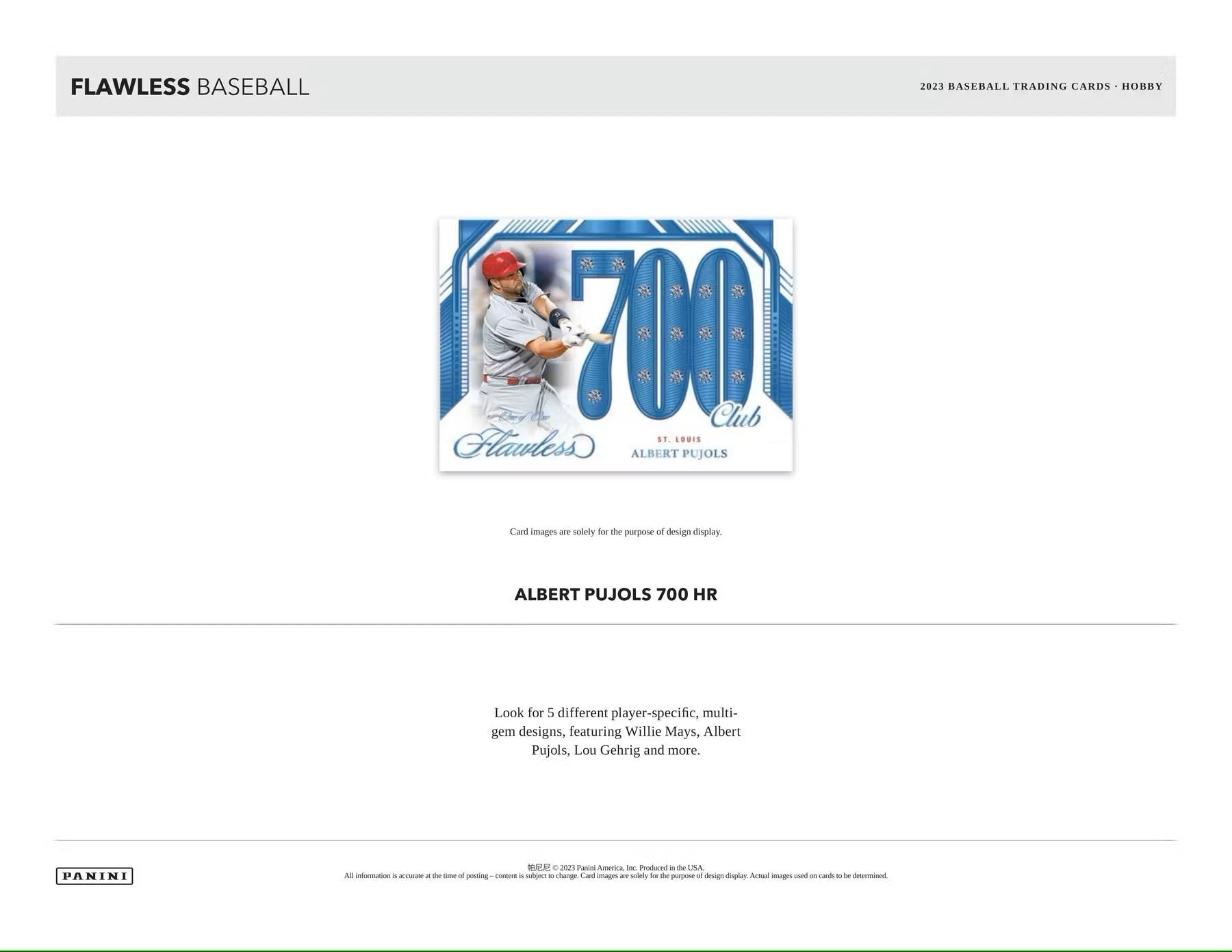 2023 Panini Flawless Baseball Hobby Box - Columbia Hobby - Sports Card Boxes - Toploaders - Card Savers