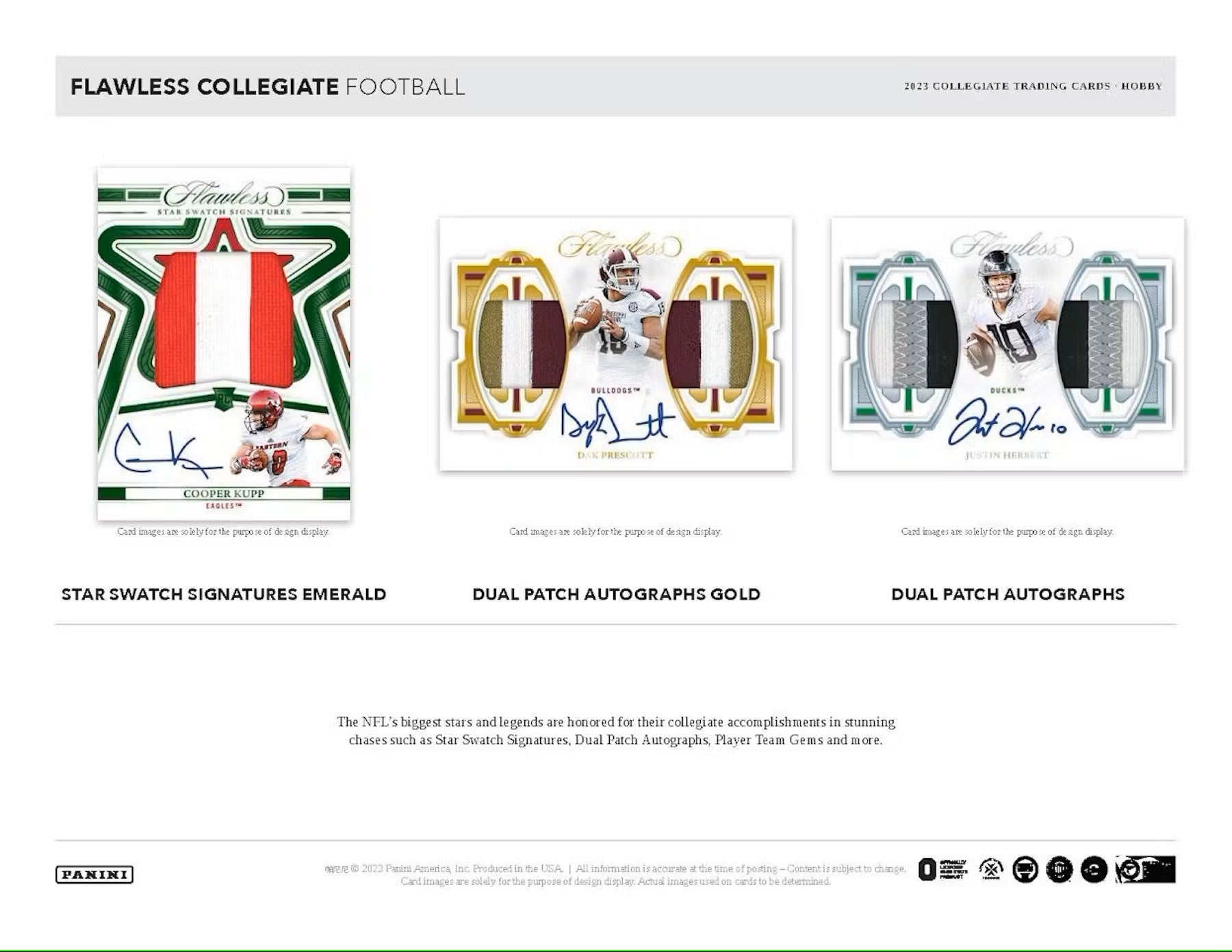 2023 Panini Flawless Collegiate Football Hobby Box - Columbia Hobby - Sports Card Boxes - Toploaders - Card Savers