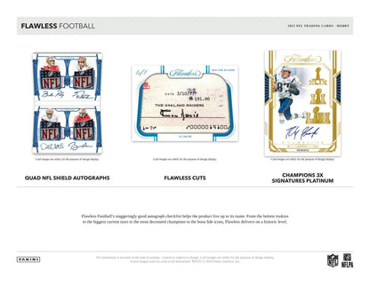 2023 Panini Flawless Football Hobby 2 - Box Case - Columbia Hobby - Sports Card Boxes - Toploaders - Card Savers