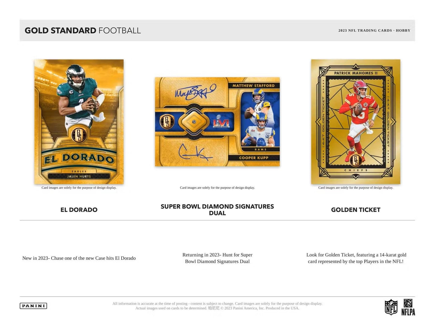 2023 Panini Gold Standard Football Hobby Box - Columbia Hobby - Sports Card Boxes - Toploaders - Card Savers