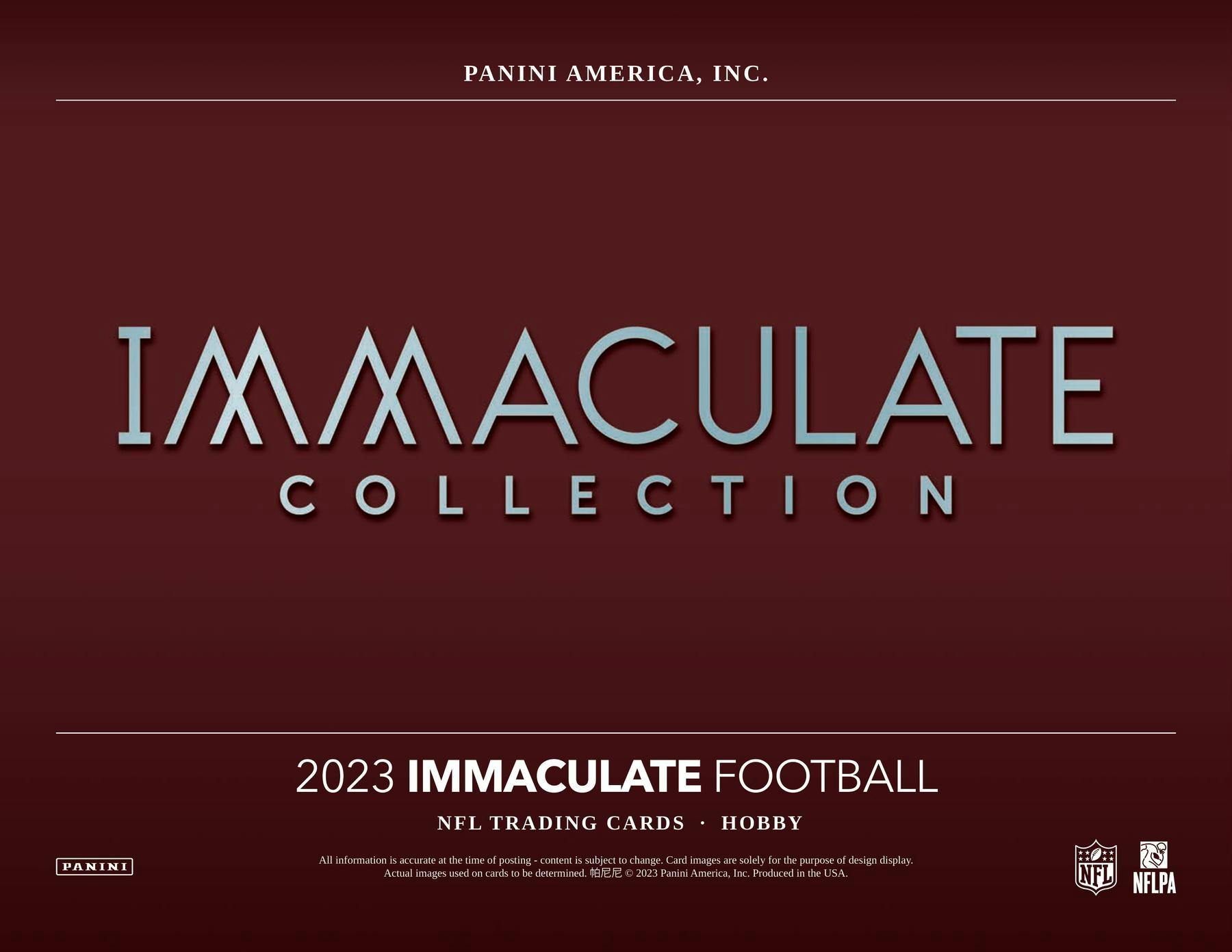 2023 Panini Immaculate Football Hobby Box - Columbia Hobby - Sports Card Boxes - Toploaders - Card Savers