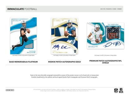 2023 Panini Immaculate Football Hobby Box - Columbia Hobby - Sports Card Boxes - Toploaders - Card Savers
