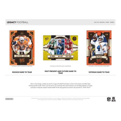 2023 Panini Legacy Football Hobby Box - Columbia Hobby - Sports Card Boxes - Toploaders - Card Savers