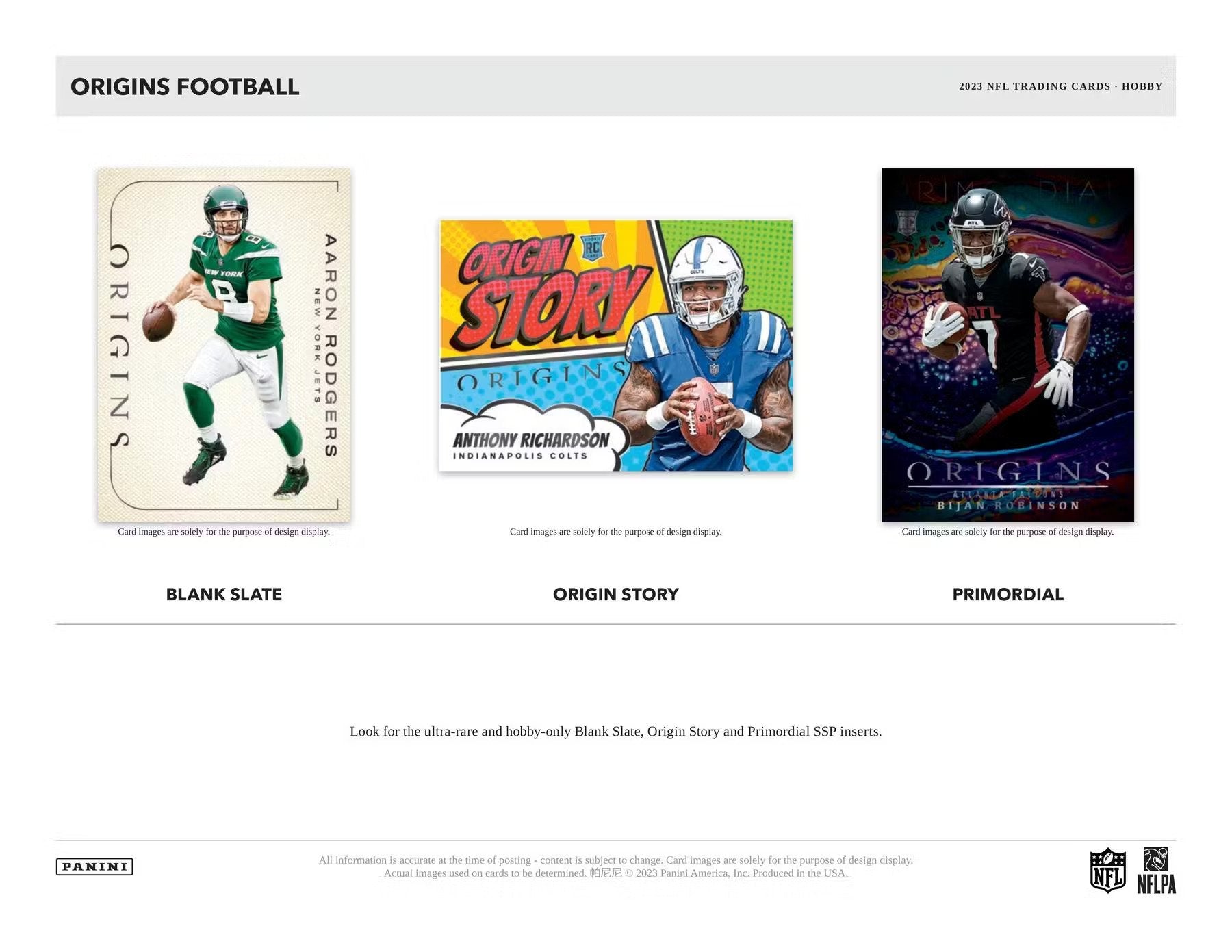 2023 Panini Origins Football Hobby Box - Columbia Hobby - Sports Card Boxes - Toploaders - Card Savers