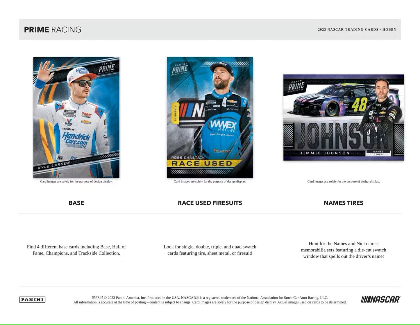 2023 Panini Prime Racing Hobby Box - Columbia Hobby - Sports Card Boxes - Toploaders - Card Savers