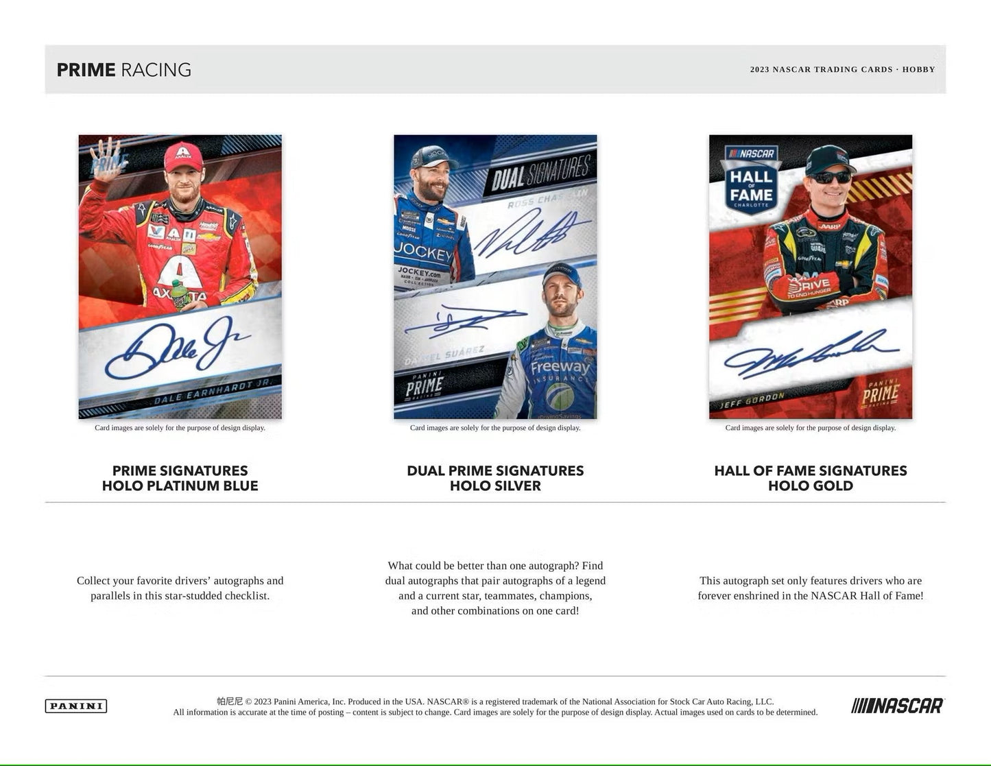 2023 Panini Prime Racing Hobby Box - Columbia Hobby - Sports Card Boxes - Toploaders - Card Savers
