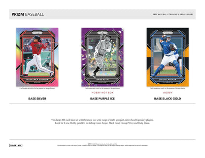 2023 Panini Prizm Baseball Hobby Box - Columbia Hobby - Sports Card Boxes - Toploaders - Card Savers