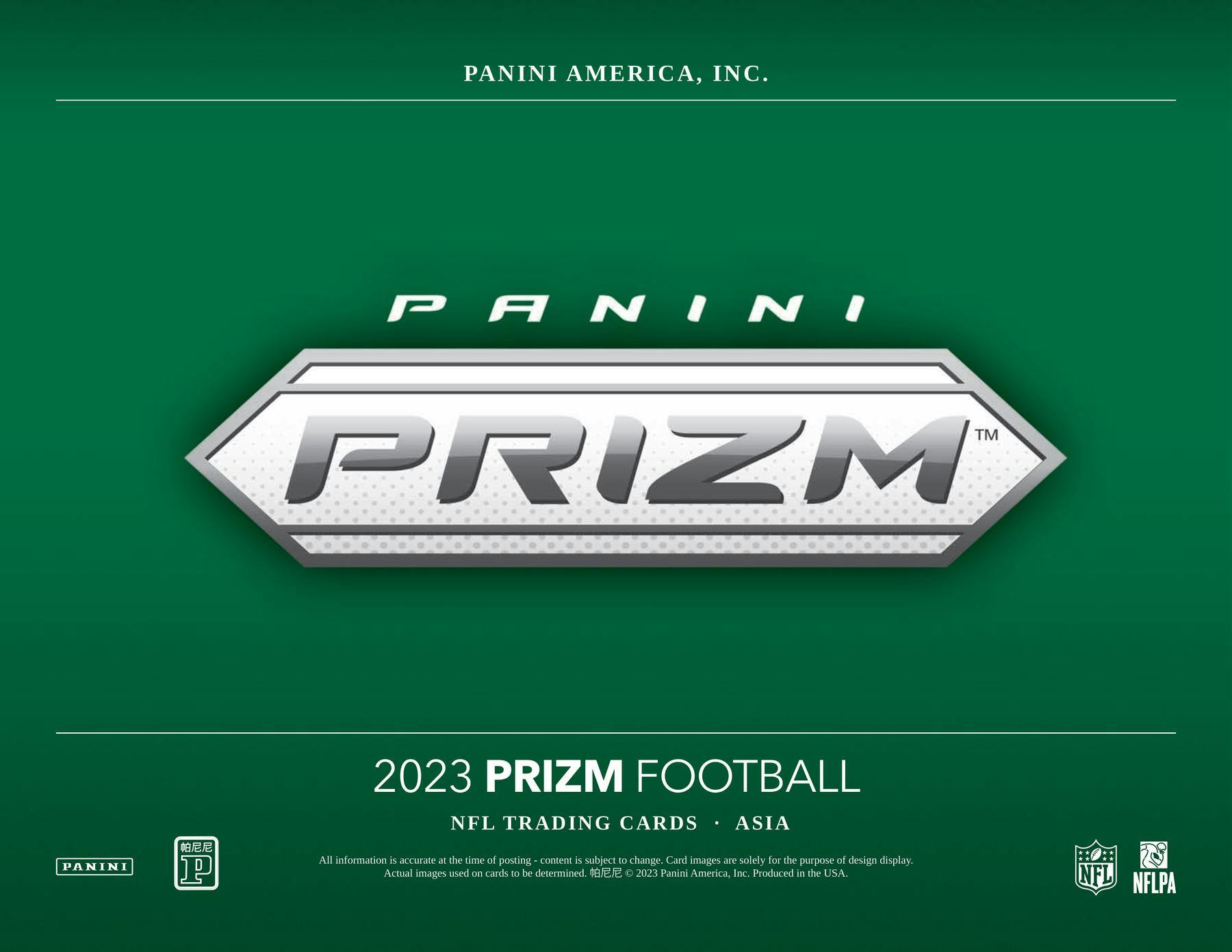 2023 Panini Prizm Football Asia Box - Columbia Hobby - Sports Card Boxes - Toploaders - Card Savers