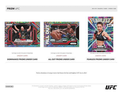 2023 Panini Prizm UFC Under Card Box - Columbia Hobby - Sports Card Boxes - Toploaders - Card Savers