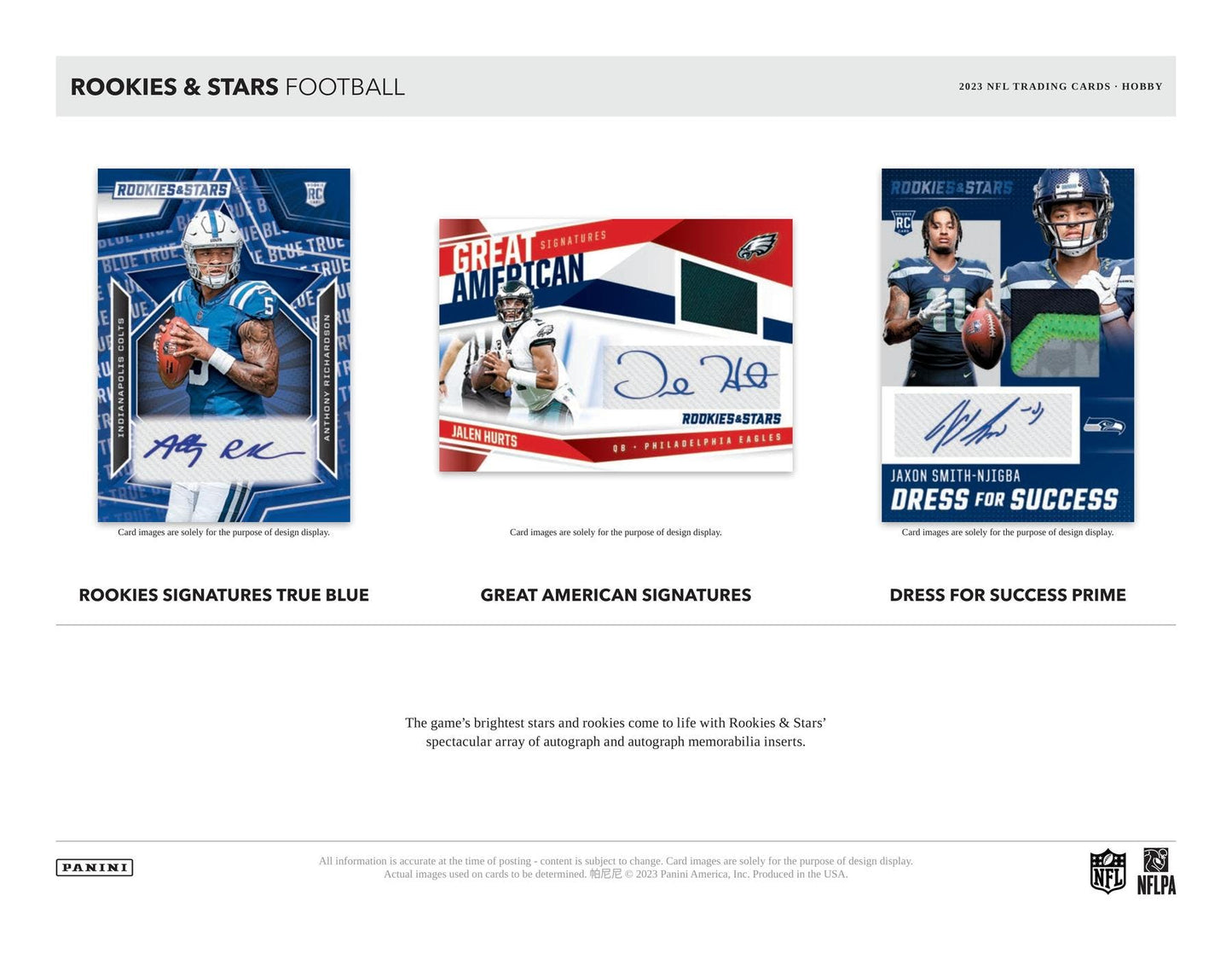 2023 Panini Rookies & Stars Football Hobby Box - Columbia Hobby - Sports Card Boxes - Toploaders - Card Savers