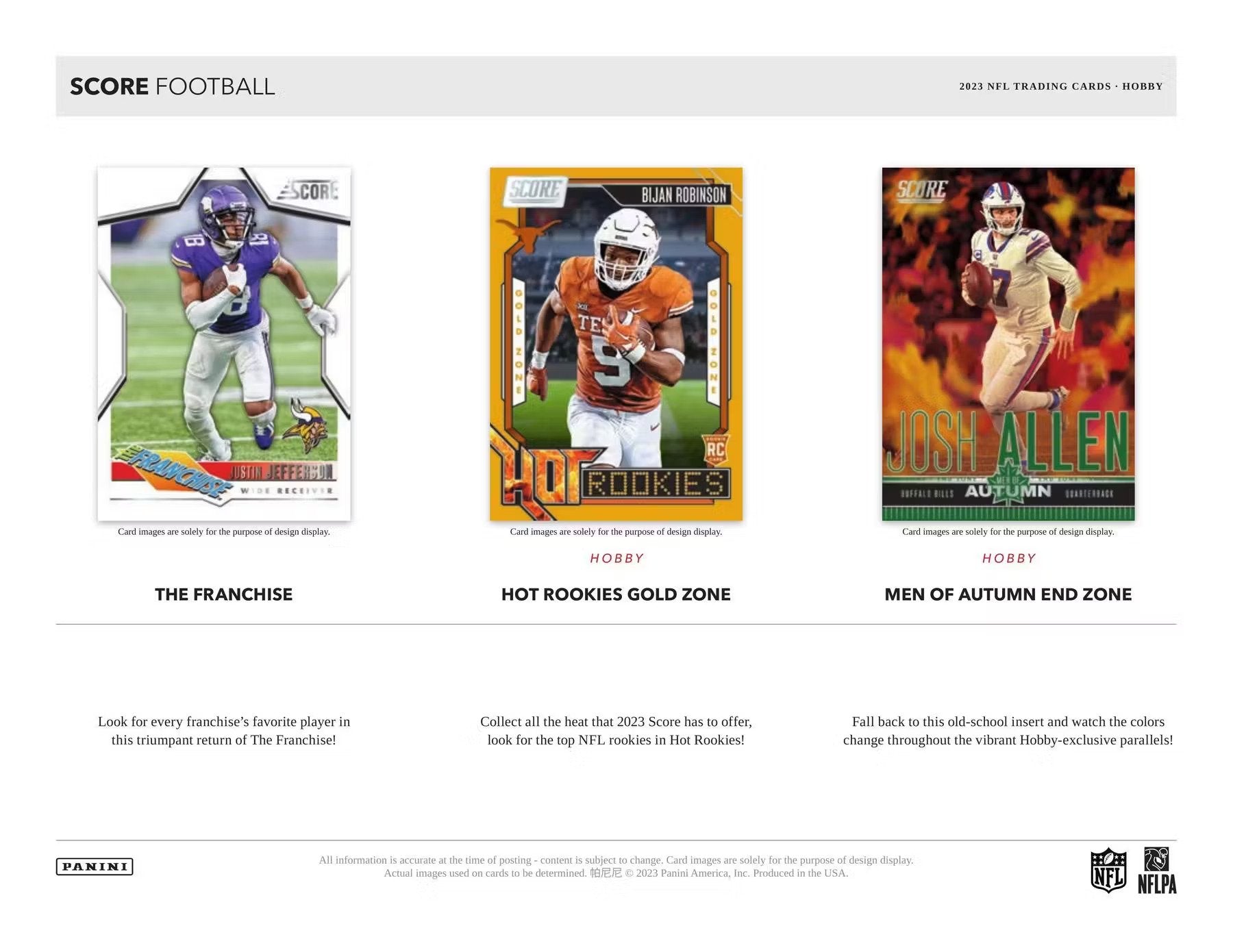 2023 Panini Score Football Hobby Box - Columbia Hobby - Sports Card Boxes - Toploaders - Card Savers
