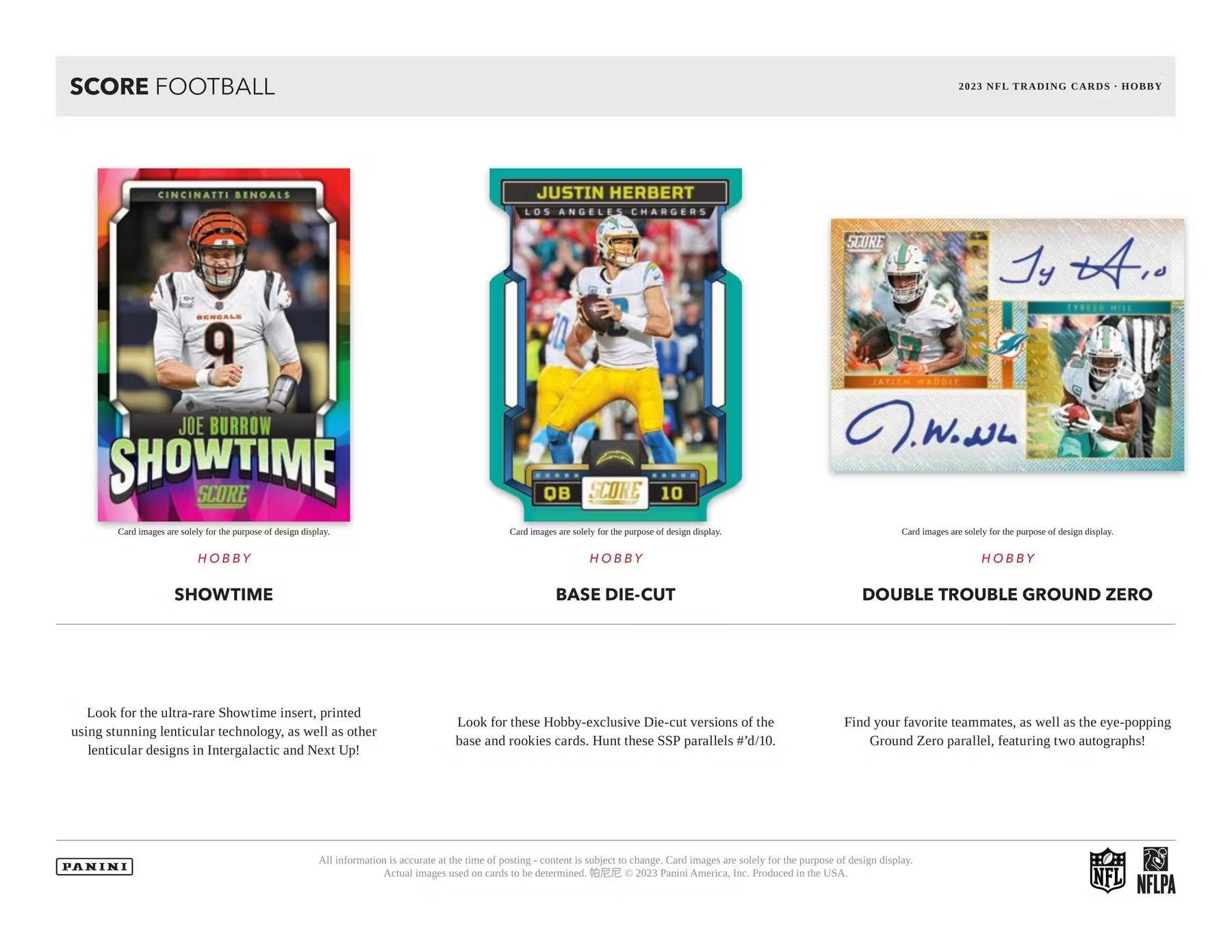 2023 Panini Score Football Hobby Box - Columbia Hobby - Sports Card Boxes - Toploaders - Card Savers