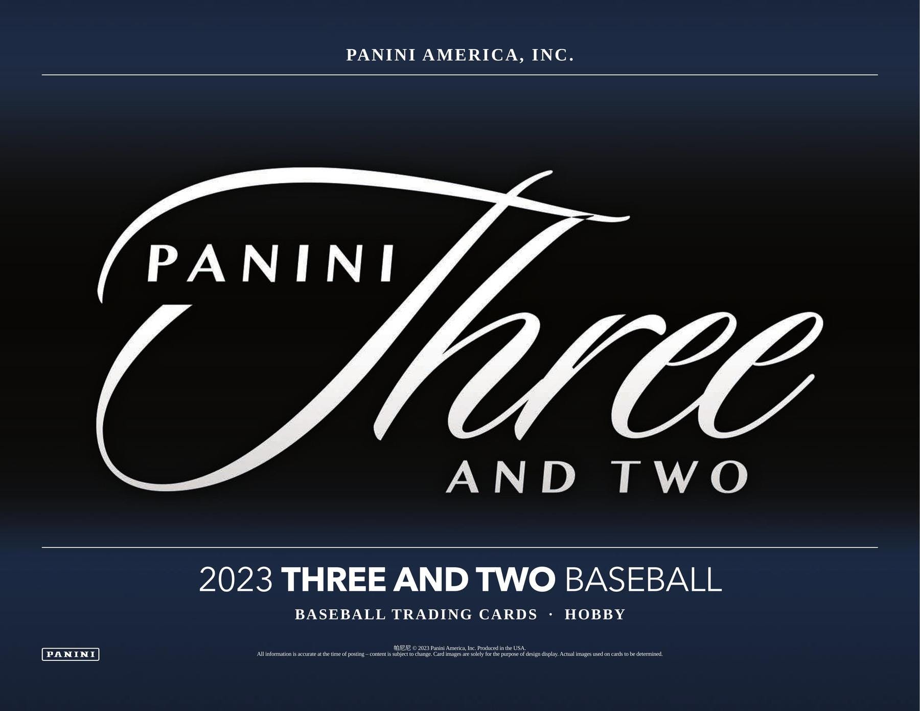 2023 Panini Three and Two Baseball Hobby Box - Columbia Hobby - Sports Card Boxes - Toploaders - Card Savers
