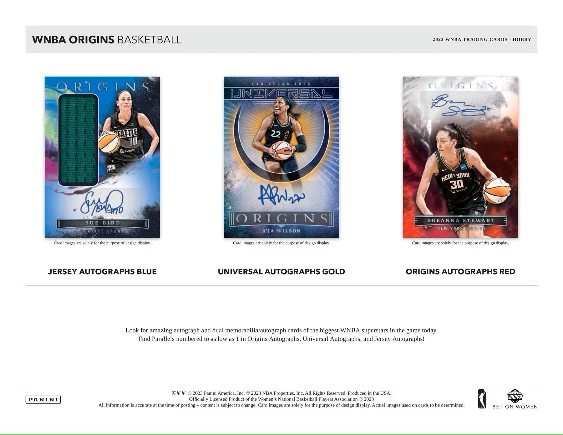 2023 Panini WNBA Origins Basketball Hobby Box - Columbia Hobby - Sports Card Boxes - Toploaders - Card Savers