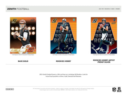 2023 Panini Zenith Football Hobby Box - Columbia Hobby - Sports Card Boxes - Toploaders - Card Savers