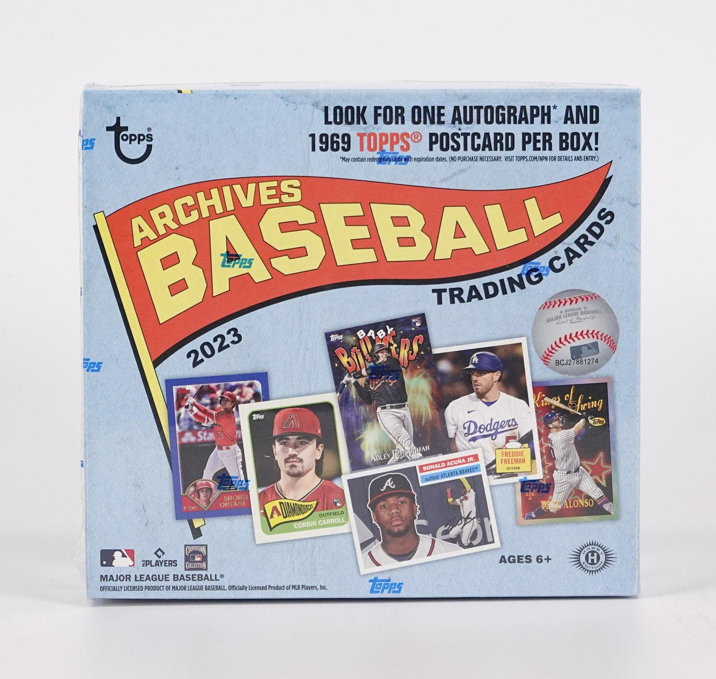 2023 Topps Archives Baseball Hobby Collector's Tin (Box) - Columbia Hobby - Sports Card Boxes - Toploaders - Card Savers