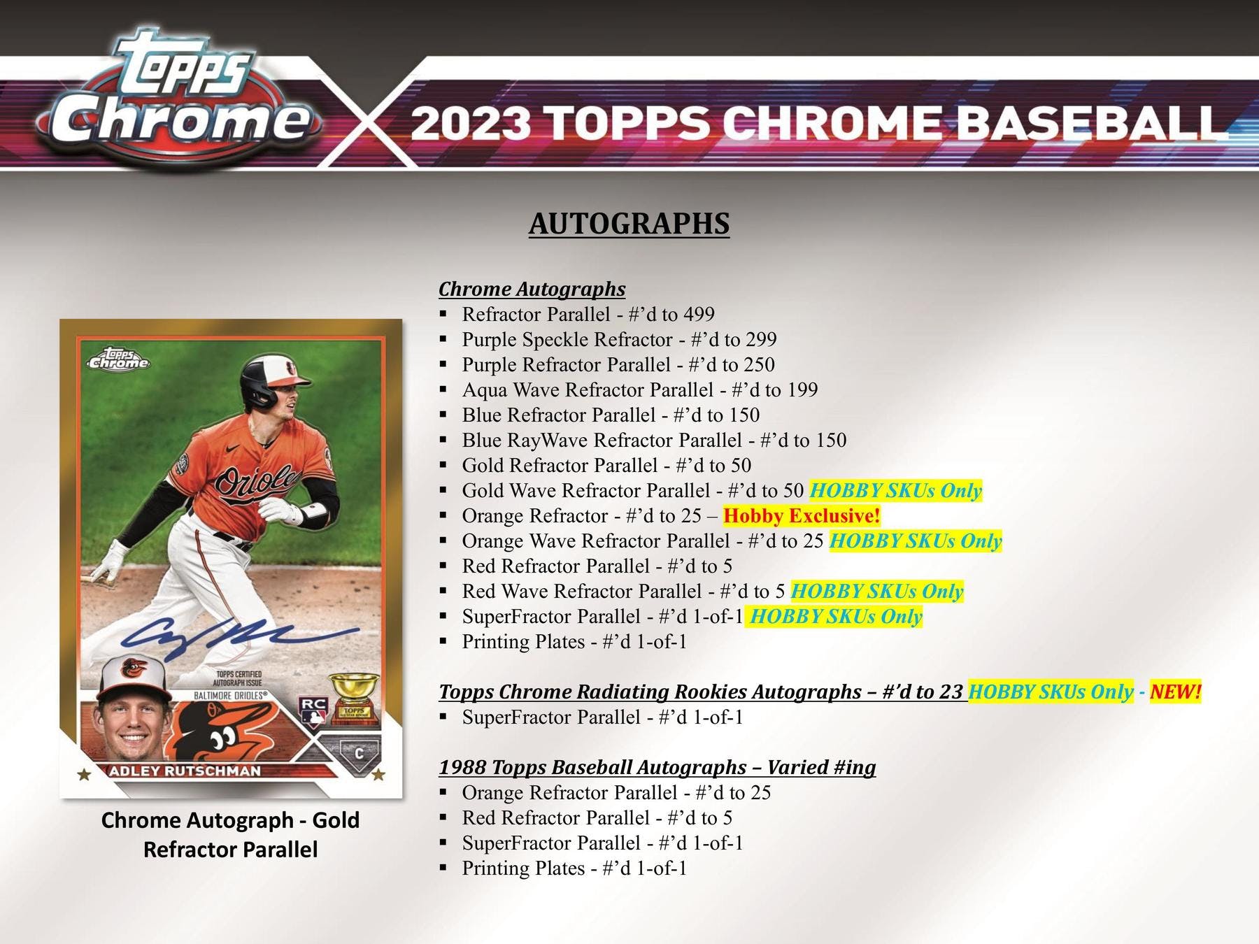2023 Topps Chrome Baseball Hobby Box - Columbia Hobby - Sports Card Boxes - Toploaders - Card Savers