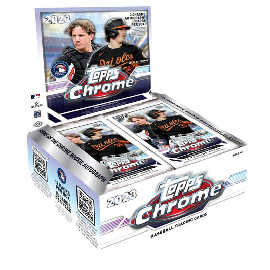 2023 Topps Chrome Baseball Hobby Jumbo Box - Columbia Hobby - Sports Card Boxes - Toploaders - Card Savers