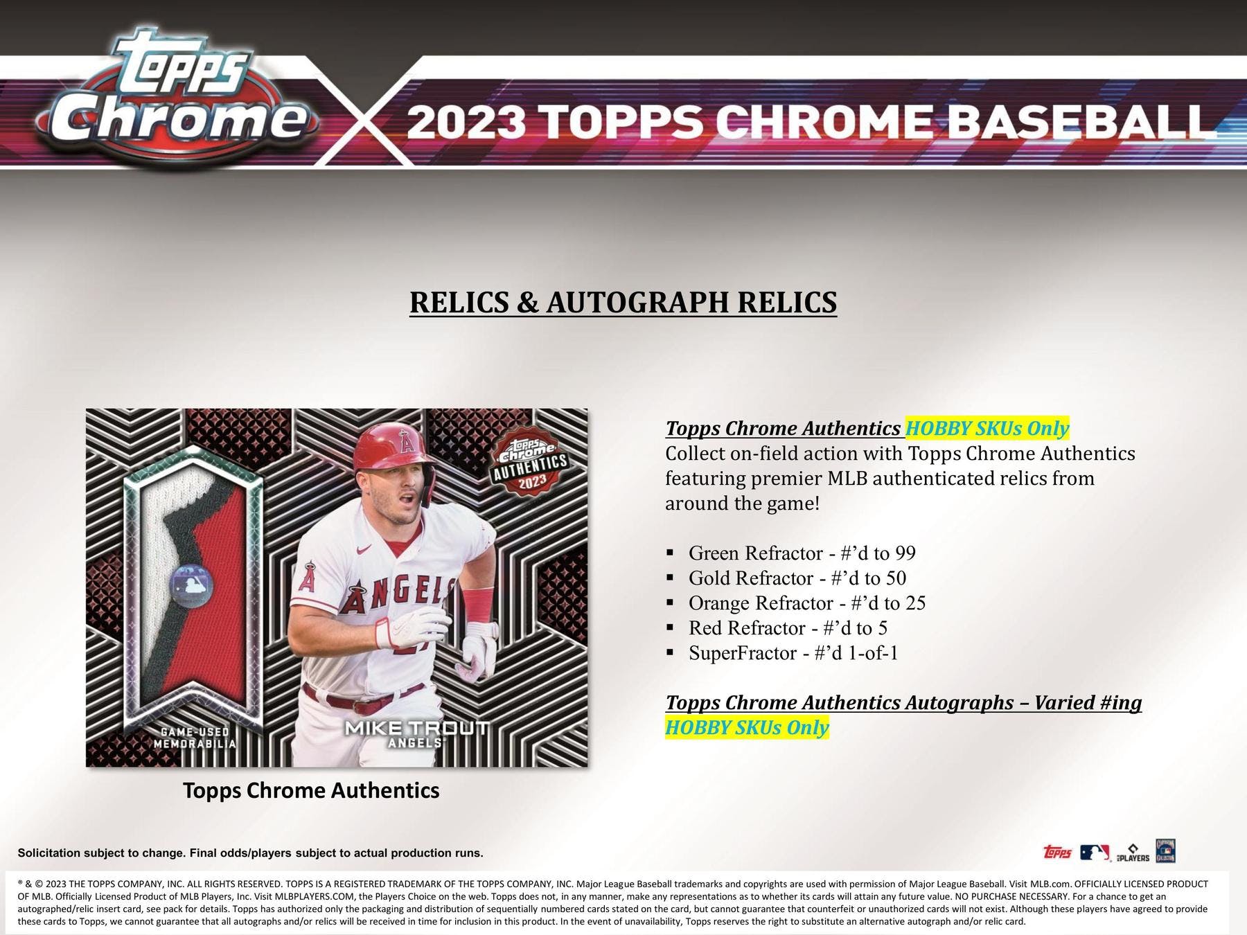 2023 Topps Chrome Baseball Hobby Jumbo Box - Columbia Hobby - Sports Card Boxes - Toploaders - Card Savers
