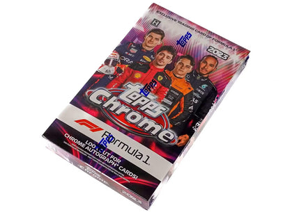2023 Topps Chrome F1 Formula 1 Racing Hobby Box - Columbia Hobby - Sports Card Boxes - Toploaders - Card Savers