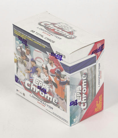 2023 Topps Chrome Logofractor Baseball Box - Columbia Hobby - Sports Card Boxes - Toploaders - Card Savers