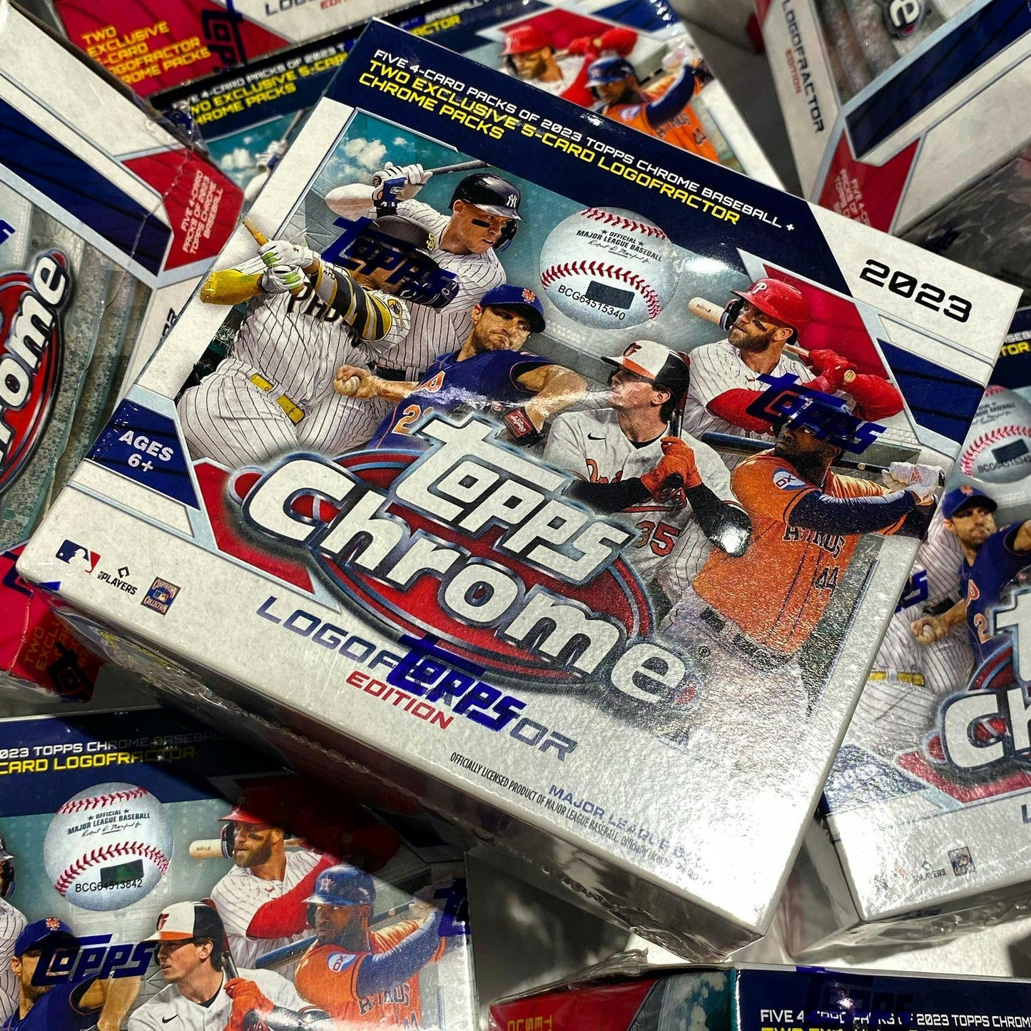 2023 Topps Chrome Logofractor Baseball Box - Columbia Hobby - Sports Card Boxes - Toploaders - Card Savers