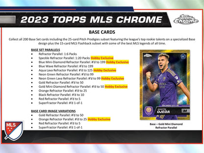 2023 Topps Chrome MLS Major League Soccer Hobby Box - Columbia Hobby - Sports Card Boxes - Toploaders - Card Savers