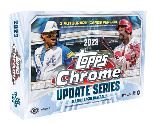 2023 Topps Chrome Update Series Baseball Breaker's Delight Box - Columbia Hobby - Sports Card Boxes - Toploaders - Card Savers
