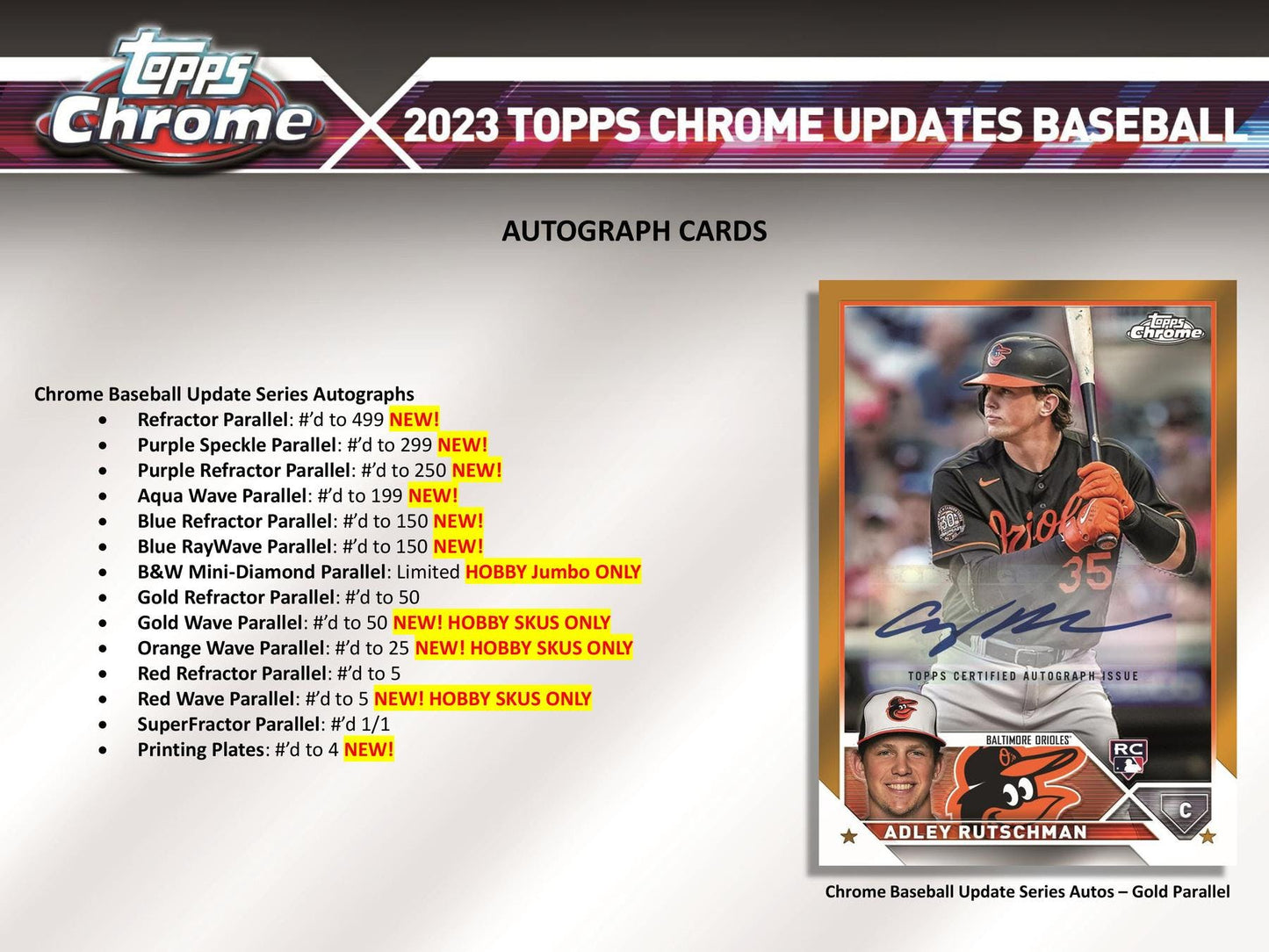 2023 Topps Chrome Update Series Baseball Hobby Jumbo Box - Columbia Hobby - Sports Card Boxes - Toploaders - Card Savers