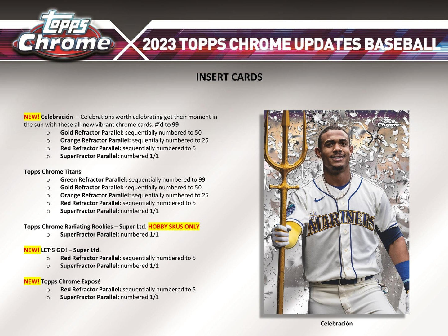 2023 Topps Chrome Update Series Baseball Hobby Jumbo Box - Columbia Hobby - Sports Card Boxes - Toploaders - Card Savers