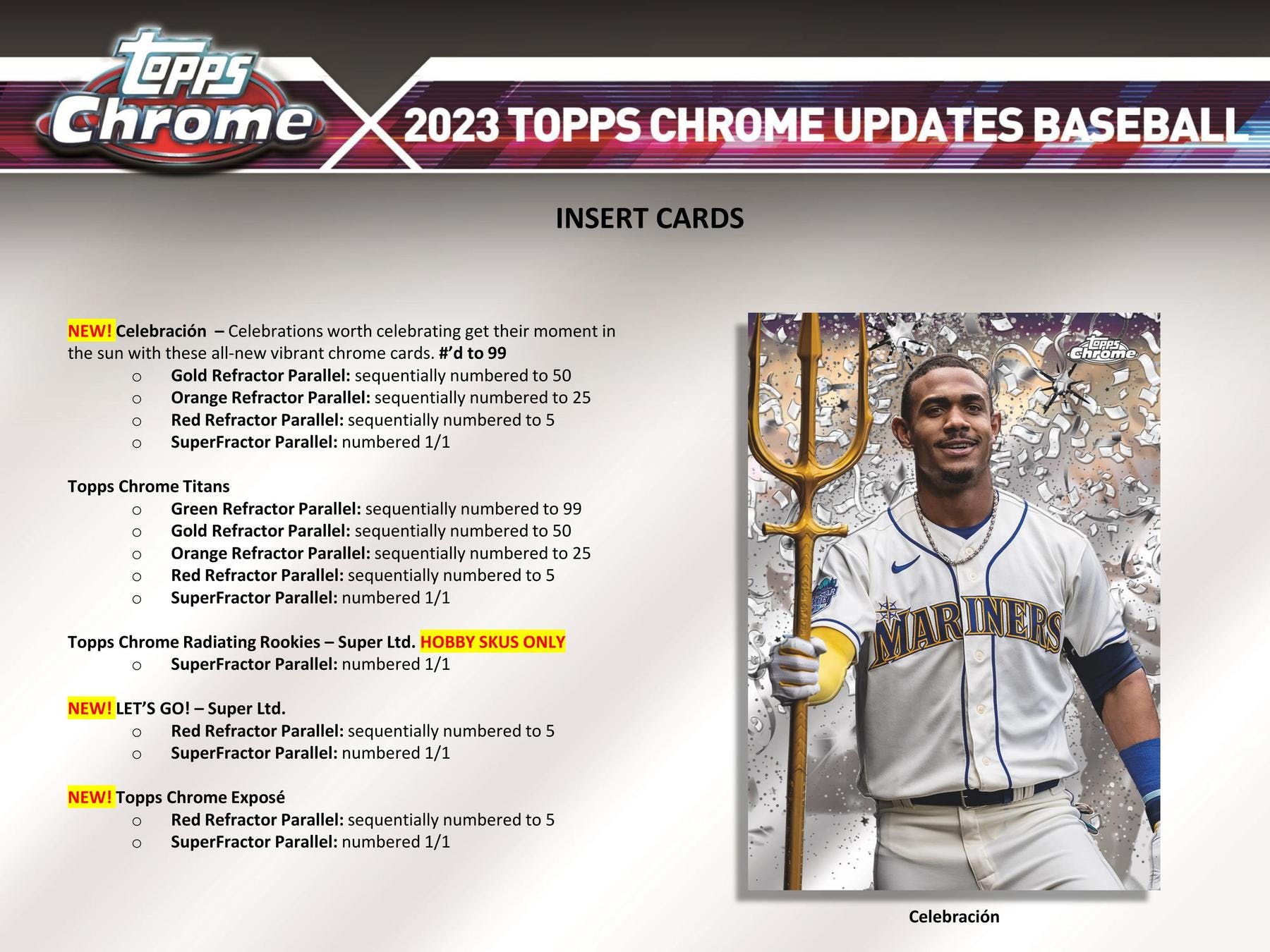2023 Topps Chrome Update Series Baseball Hobby Jumbo Box - Columbia Hobby - Sports Card Boxes - Toploaders - Card Savers