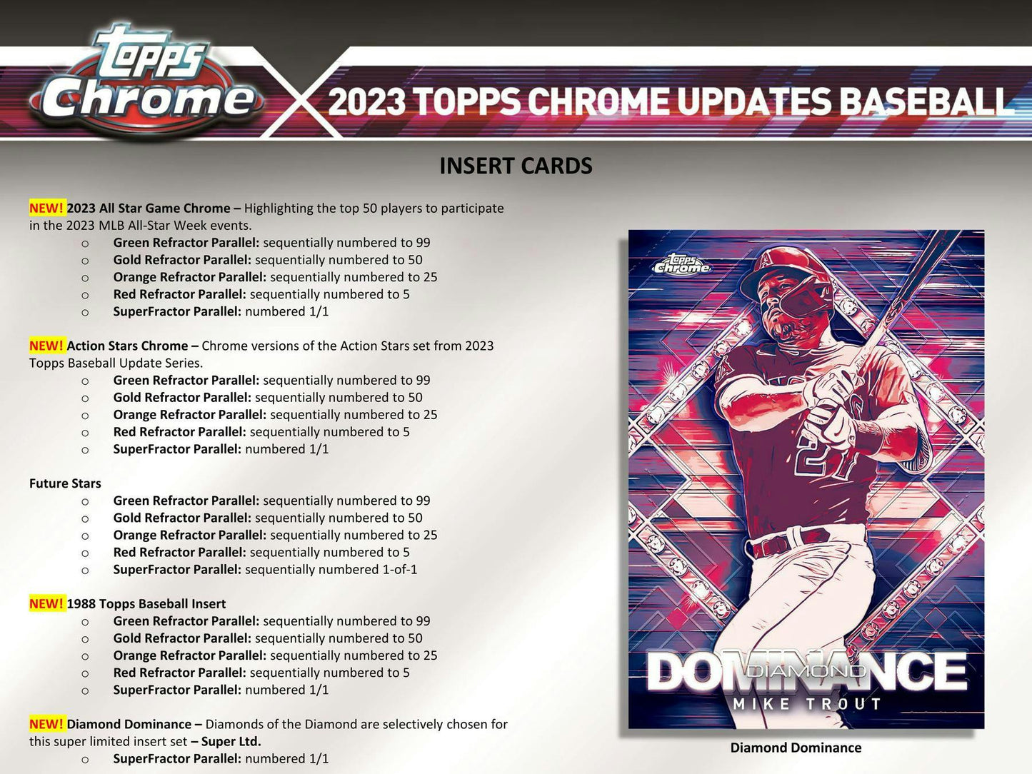 2023 Topps Chrome Update Series Baseball Hobby Jumbo Box - Columbia Hobby - Sports Card Boxes - Toploaders - Card Savers