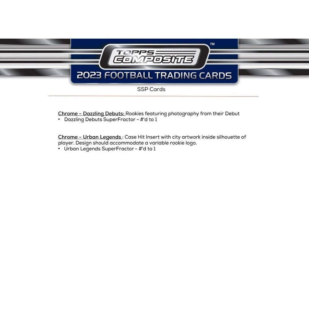 2023 Topps Composite Football Mega - Columbia Hobby - Sports Card Boxes - Toploaders - Card Savers