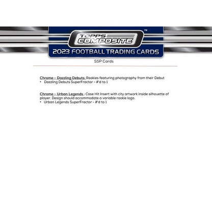 2023 Topps Composite Football Mega - Columbia Hobby - Sports Card Boxes - Toploaders - Card Savers
