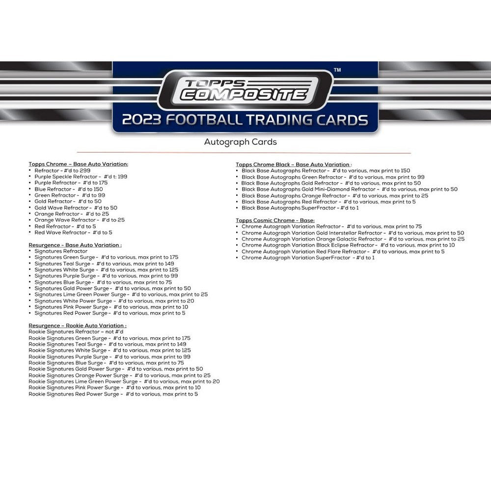 2023 Topps Composite Football Mega - Columbia Hobby - Sports Card Boxes - Toploaders - Card Savers