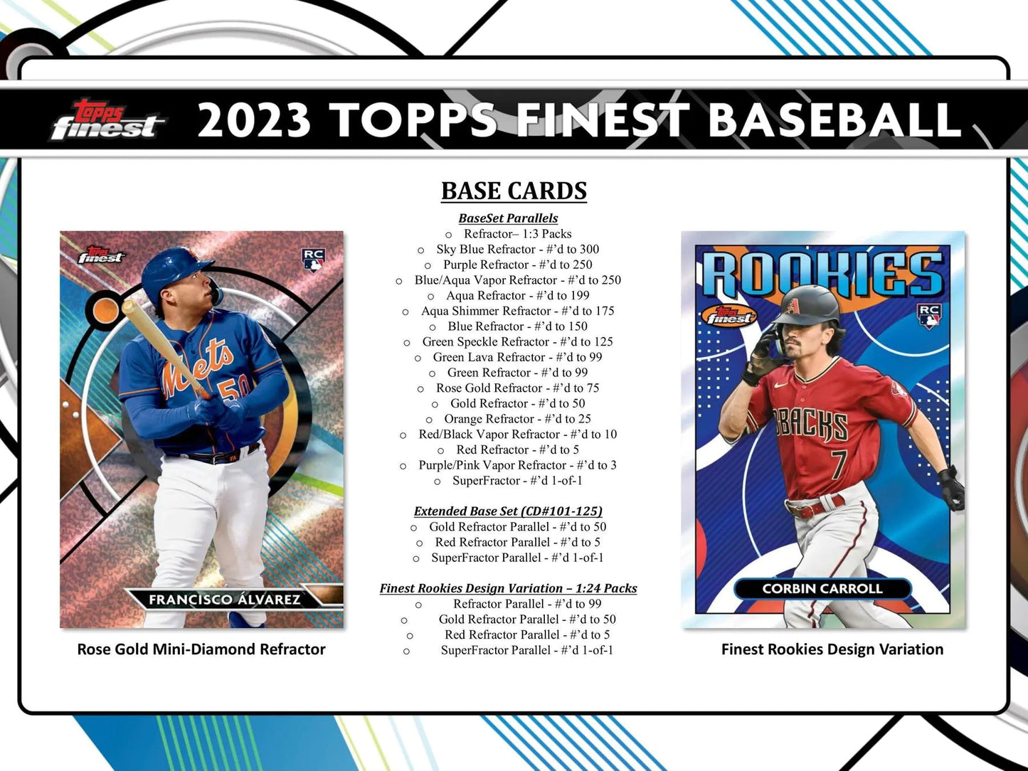 2023 Topps Finest Baseball Hobby Box - Columbia Hobby - Sports Card Boxes - Toploaders - Card Savers