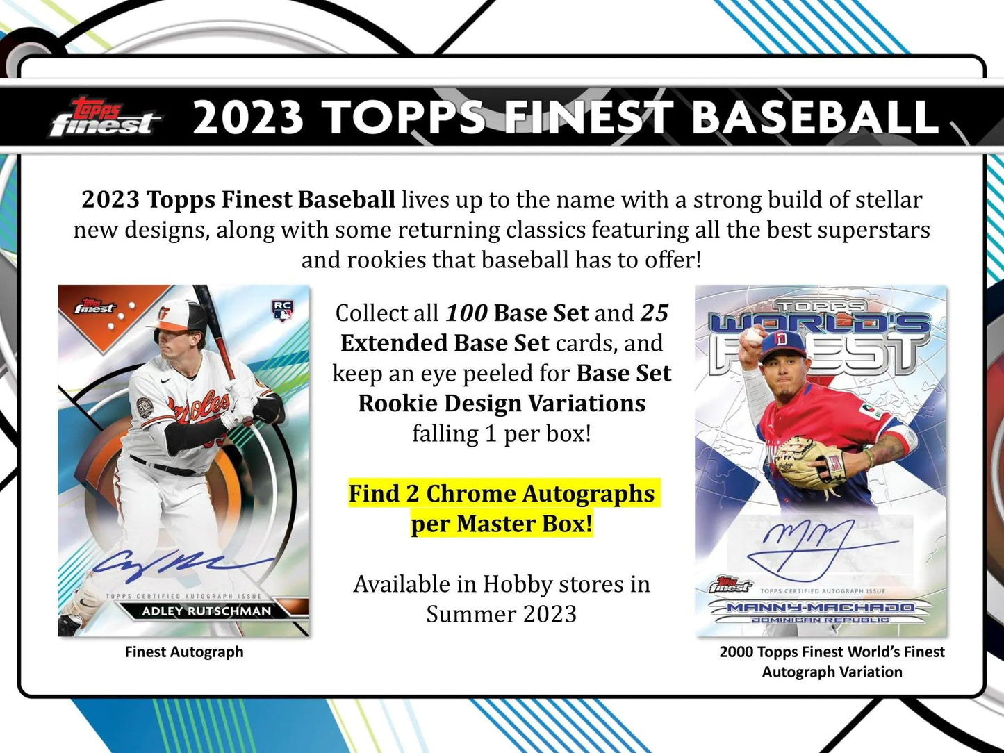 2023 Topps Finest Baseball Hobby Box - Columbia Hobby - Sports Card Boxes - Toploaders - Card Savers