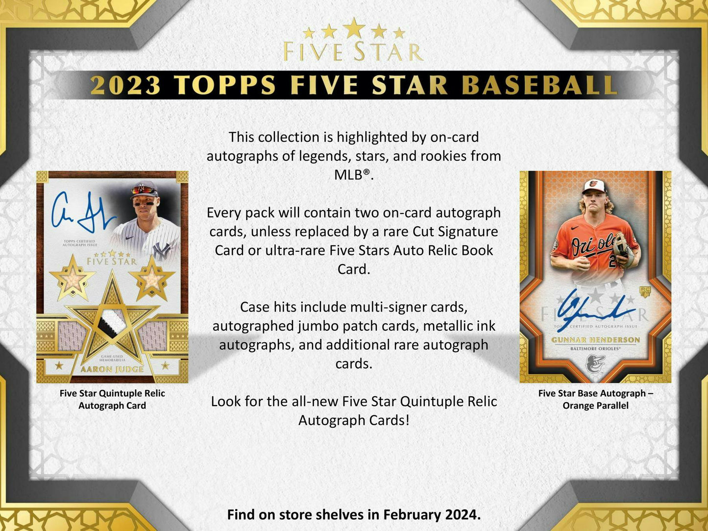 2023 Topps Five Star Baseball Hobby Box - Columbia Hobby - Sports Card Boxes - Toploaders - Card Savers
