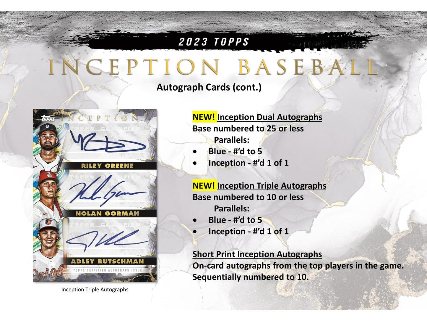 2023 Topps Inception Baseball Hobby Box - Columbia Hobby - Sports Card Boxes - Toploaders - Card Savers