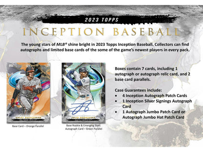 2023 Topps Inception Baseball Hobby Box - Columbia Hobby - Sports Card Boxes - Toploaders - Card Savers