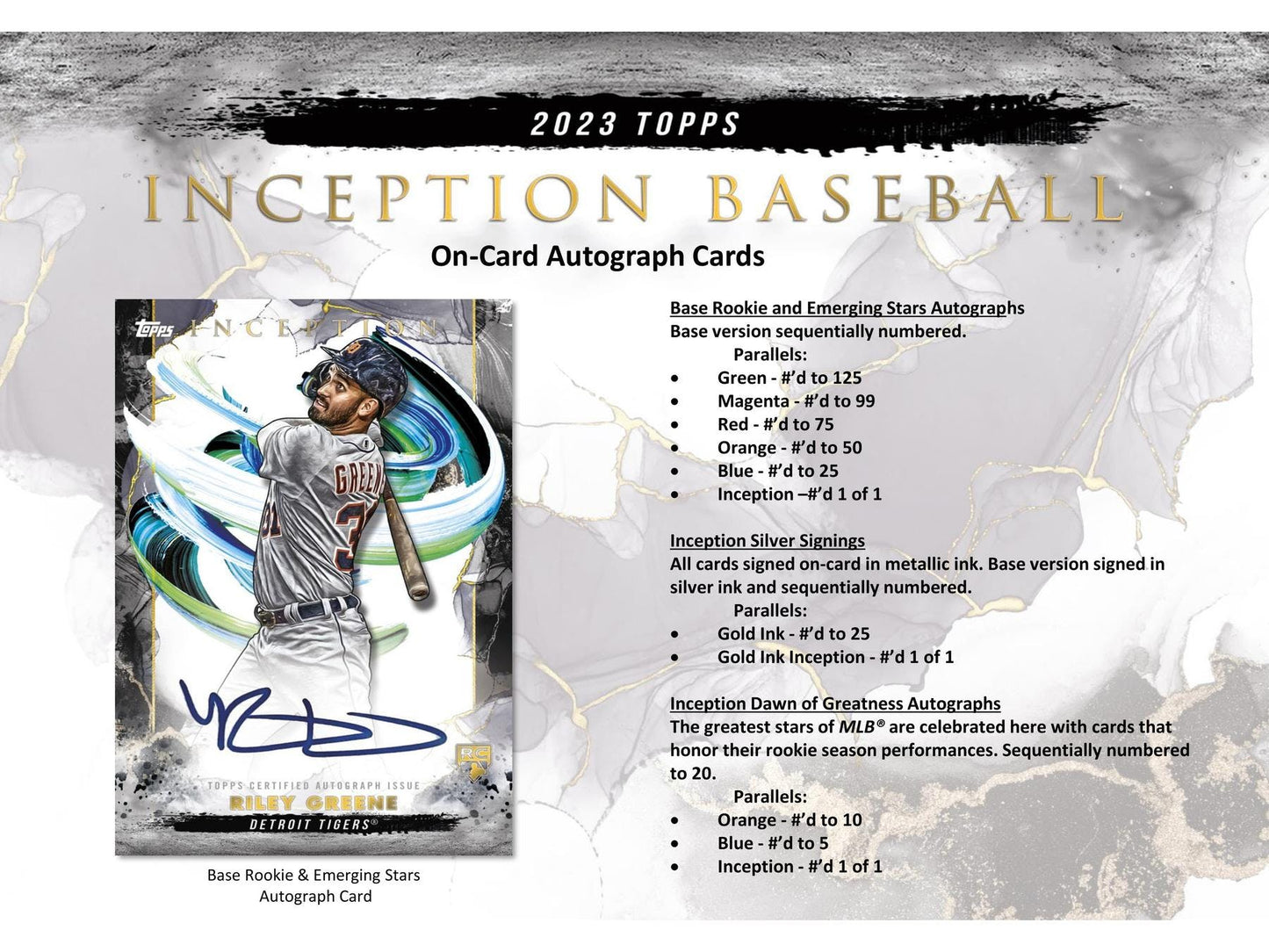 2023 Topps Inception Baseball Hobby Box - Columbia Hobby - Sports Card Boxes - Toploaders - Card Savers