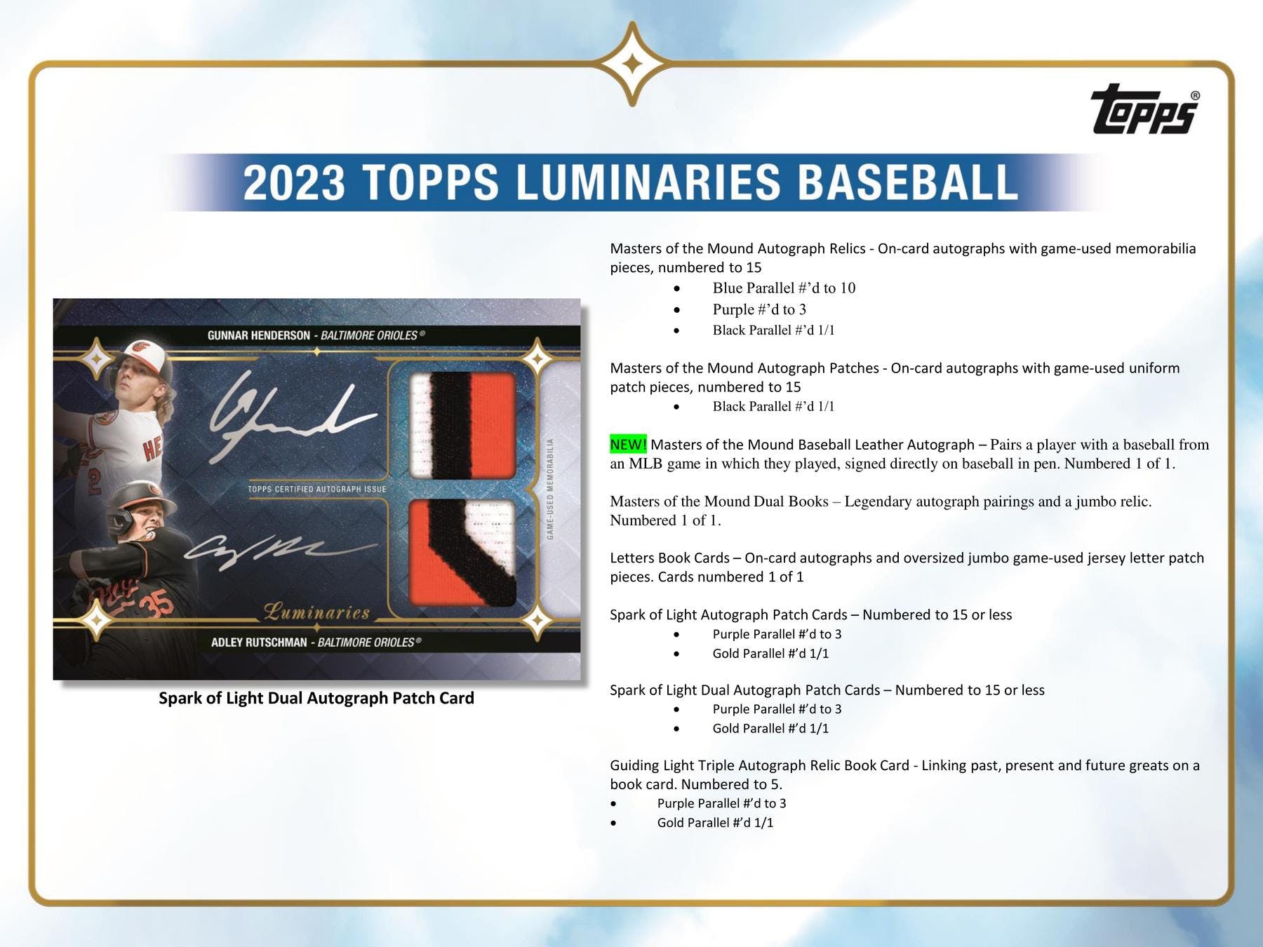 2023 Topps Luminaries Baseball Hobby Box - Columbia Hobby - Sports Card Boxes - Toploaders - Card Savers