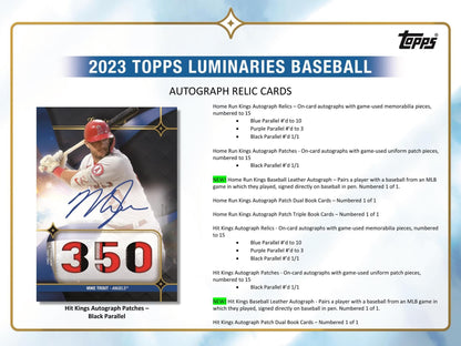 2023 Topps Luminaries Baseball Hobby Box - Columbia Hobby - Sports Card Boxes - Toploaders - Card Savers